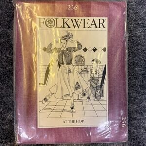 Folkwear At The Hop #256 Ladies & Girls Skirt Blouse Sewing Pattern folkwear256